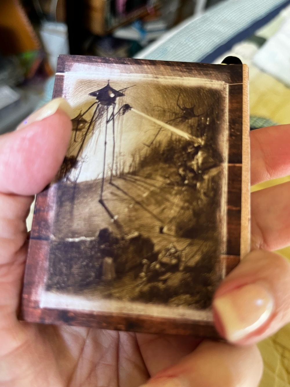 War Of The Worlds Book Bag Charm